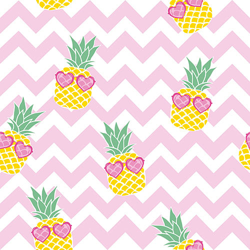 Pineapple pink - Loneta